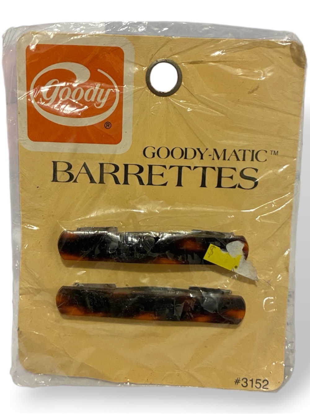 Vintage Goody NOS Goody-Matic Tortoise Shell Barrette Hair Clips
